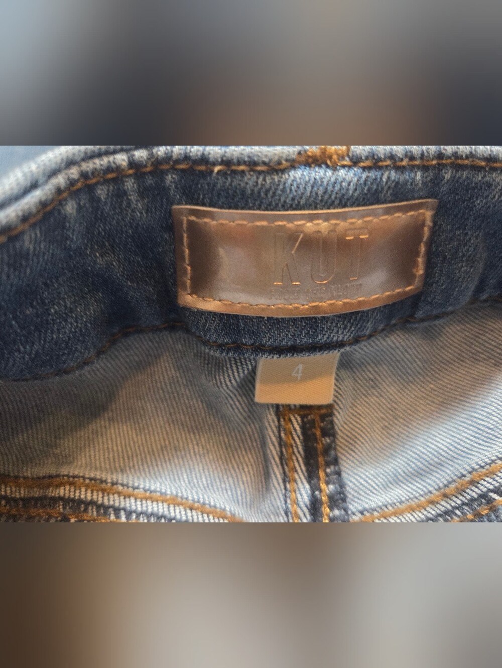 KUT from the Kloth Meg Wide Leg Jeans Size 4 Light Wash Cropped Patch Pocket - Picture 11 of 11